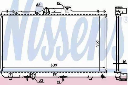 FPS 70 A535-X - Radiator, engine cooling autospares.lv