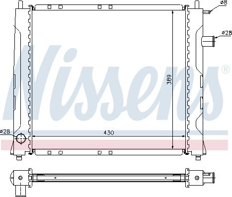 Nissens 642091 - Radiator, engine cooling autospares.lv