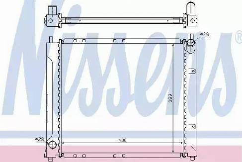 Nissens 64217A - Radiator, engine cooling autospares.lv