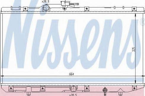 Nissens 64743 - Radiator, engine cooling autospares.lv