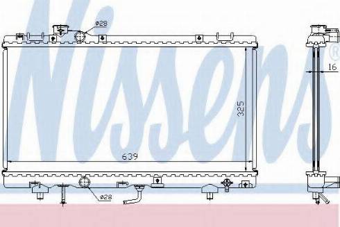 Nissens 64704A - Radiator, engine cooling autospares.lv