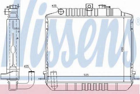 Nissens 64733 - Radiator, engine cooling autospares.lv