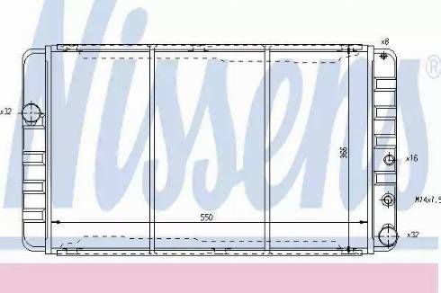 Nissens 65507 - Radiator, engine cooling autospares.lv