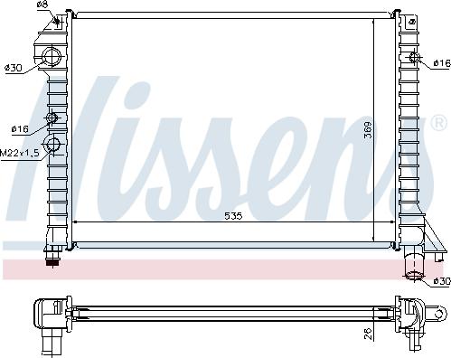 Nissens 65517 - Radiator, engine cooling autospares.lv