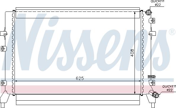 Nissens 65294 - Radiator, engine cooling autospares.lv