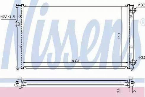 Nissens 65244A - Radiator, engine cooling autospares.lv