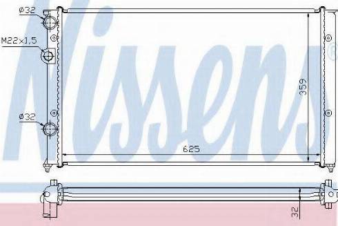 Nissens 65245A - Radiator, engine cooling autospares.lv