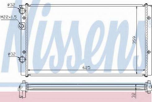 Nissens 65248A - Radiator, engine cooling autospares.lv