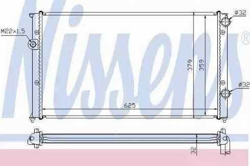 Nissens 65243A - Radiator, engine cooling autospares.lv