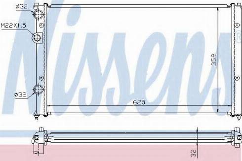 Nissens 65255A - Radiator, engine cooling autospares.lv