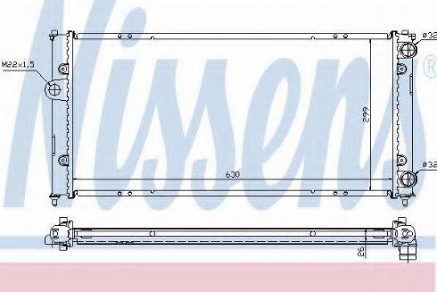 Nissens 65268A - Radiator, engine cooling autospares.lv