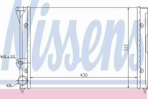 Nissens 65288 - Radiator, engine cooling autospares.lv