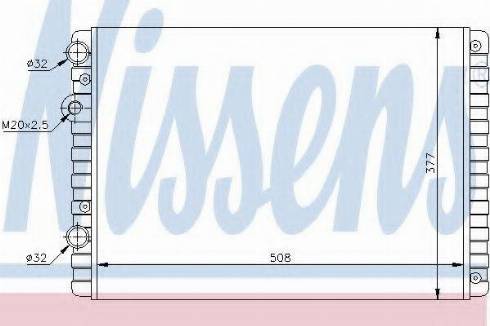 Nissens 65232A - Radiator, engine cooling autospares.lv