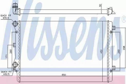 Nissens 65279 - Radiator, engine cooling autospares.lv