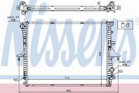 Nissens 65275 - Radiator, engine cooling autospares.lv