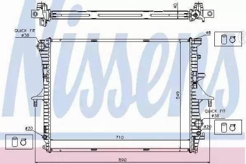 Nissens 65276 - Radiator, engine cooling autospares.lv