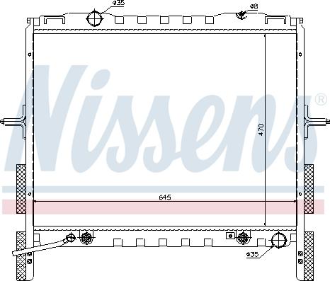 Nissens 66657 - Radiator, engine cooling autospares.lv