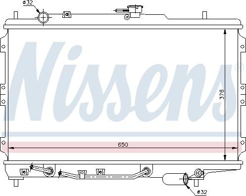 Nissens 66603 - Radiator, engine cooling autospares.lv