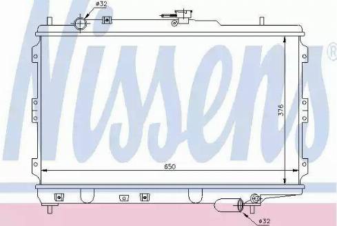 Nissens 66602 - Radiator, engine cooling autospares.lv