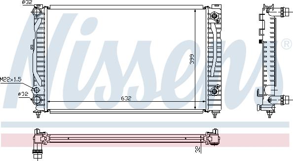 Nissens 699409 - Radiator, engine cooling autospares.lv