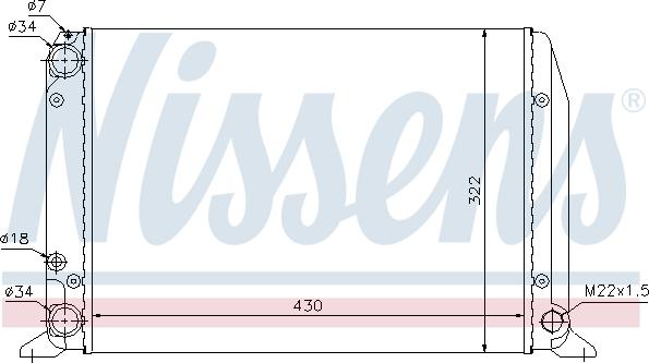 Nissens 698462 - Radiator, engine cooling autospares.lv