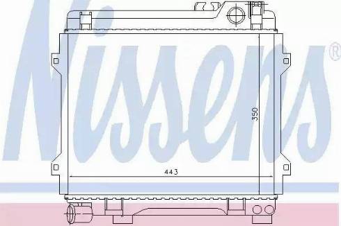 Nissens 60658 - Radiator, engine cooling autospares.lv