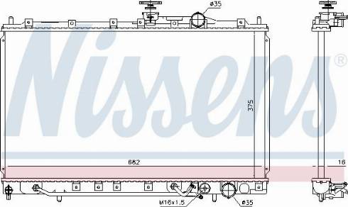 Nissens 606650 - Radiator, engine cooling autospares.lv