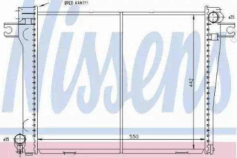 Nissens 60663 - Radiator, engine cooling autospares.lv