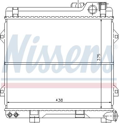 Nissens 60639 - Radiator, engine cooling autospares.lv