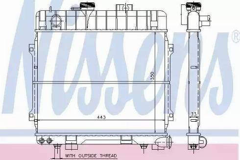 Nissens 60675 - Radiator, engine cooling autospares.lv