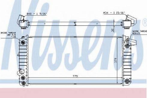 Nissens 60884A - Radiator, engine cooling autospares.lv