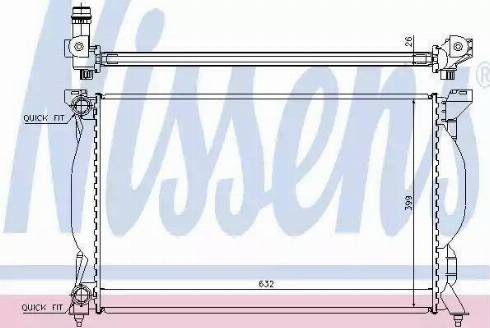 Nissens 60304 - Radiator, engine cooling autospares.lv