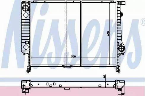 Nissens 60793 - Radiator, engine cooling autospares.lv