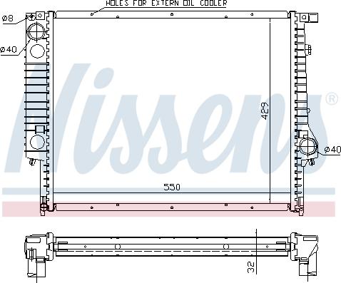 Nissens 60759A - Radiator, engine cooling autospares.lv