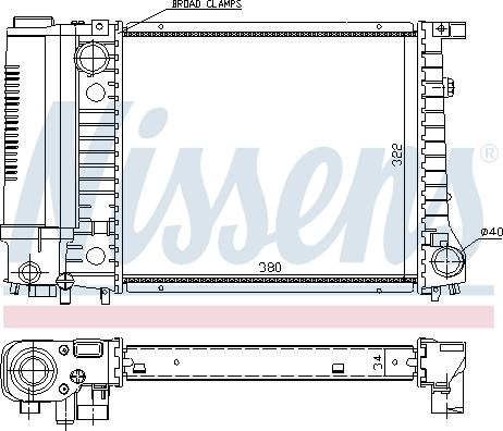 Nissens 691783 - Radiator, engine cooling autospares.lv