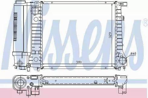 Nissens 60729 - Radiator, engine cooling autospares.lv