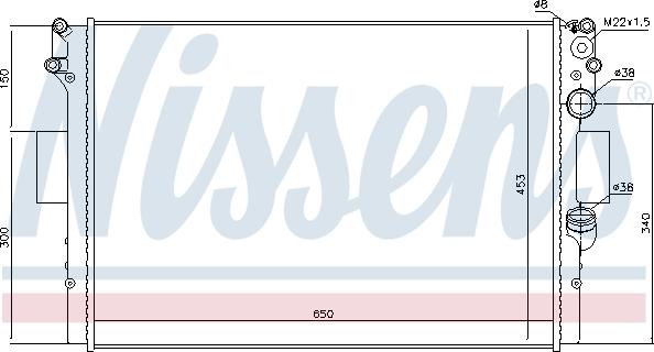 Nissens 698516 - Radiator, engine cooling autospares.lv