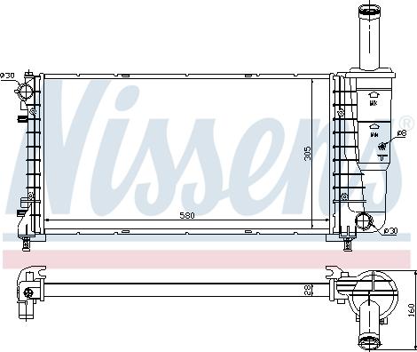 Nissens 692798 - Radiator, engine cooling autospares.lv