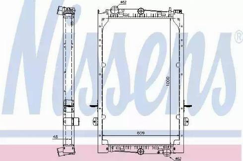 Nissens 61446A - Radiator, engine cooling autospares.lv