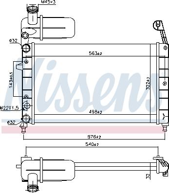 Nissens 696449 - Radiator, engine cooling autospares.lv