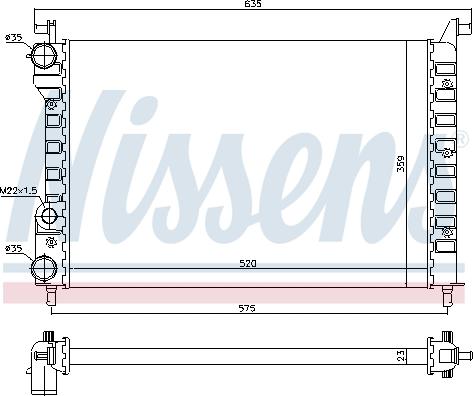 Nissens 694676 - Radiator, engine cooling autospares.lv