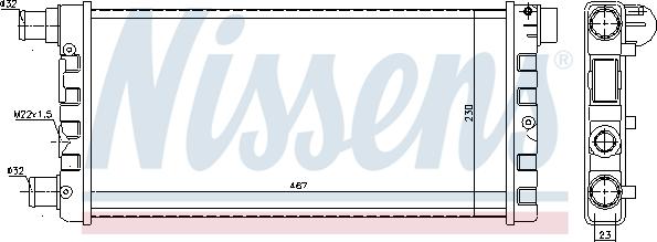 Nissens 61814 - Radiator, engine cooling autospares.lv