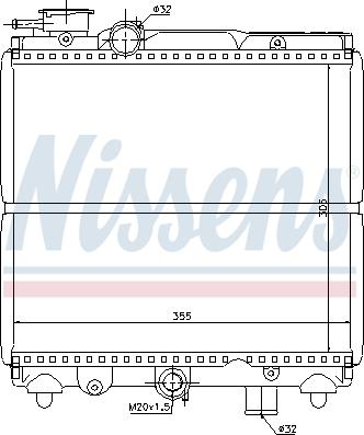 Nissens 695178 - Radiator, engine cooling autospares.lv