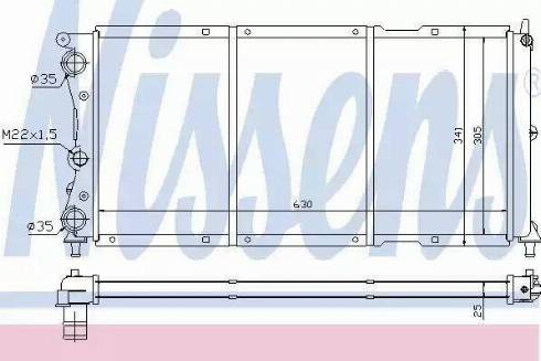 Nissens 61812 - Radiator, engine cooling autospares.lv