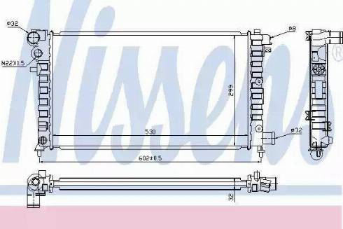 Nissens 61346A - Radiator, engine cooling autospares.lv