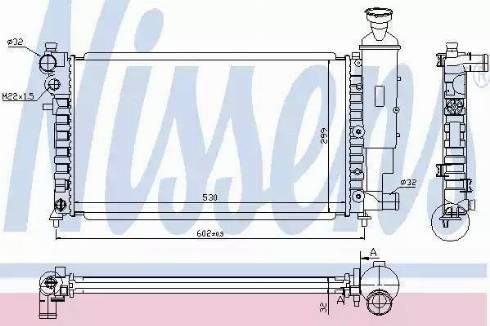 Nissens 61347A - Radiator, engine cooling autospares.lv