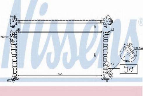 Nissens 61315A - Radiator, engine cooling autospares.lv