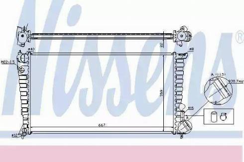 TEMPEST TP.15.61.315 - Radiator, engine cooling autospares.lv