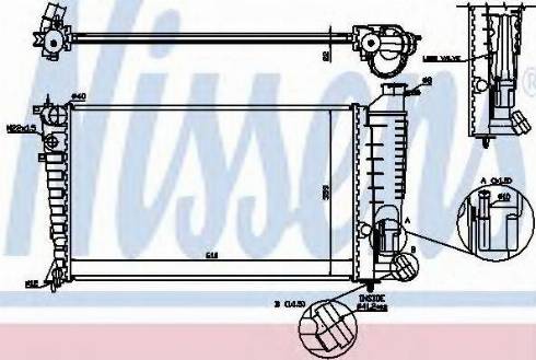 Nissens 61379A - Radiator, engine cooling autospares.lv