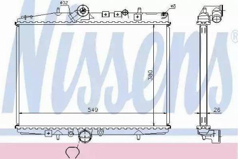 Nissens 61294 - Radiator, engine cooling autospares.lv